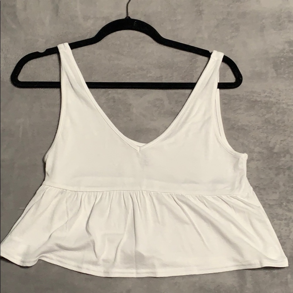 White crop top